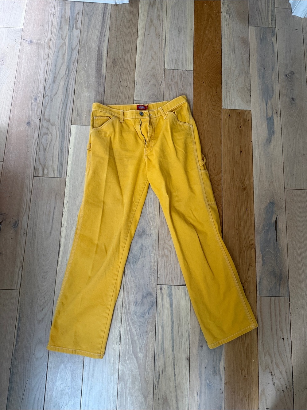 Men's Yellow Work-Style Pants